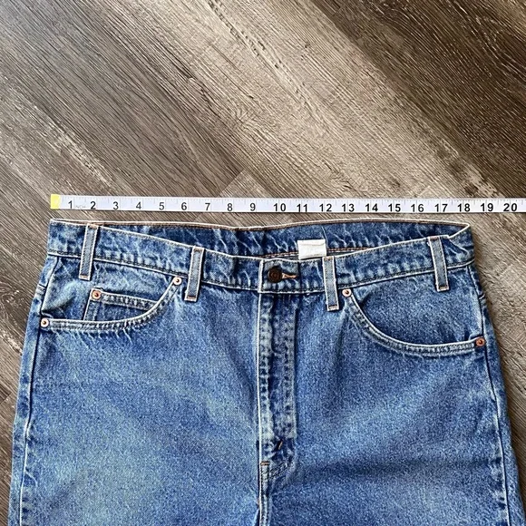 Vintage Levi's 505 Orange Tab Straight Cut Acid Wash Jeans - Picture 7 of 10